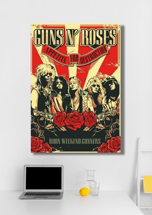 Guns N' Roses music poster