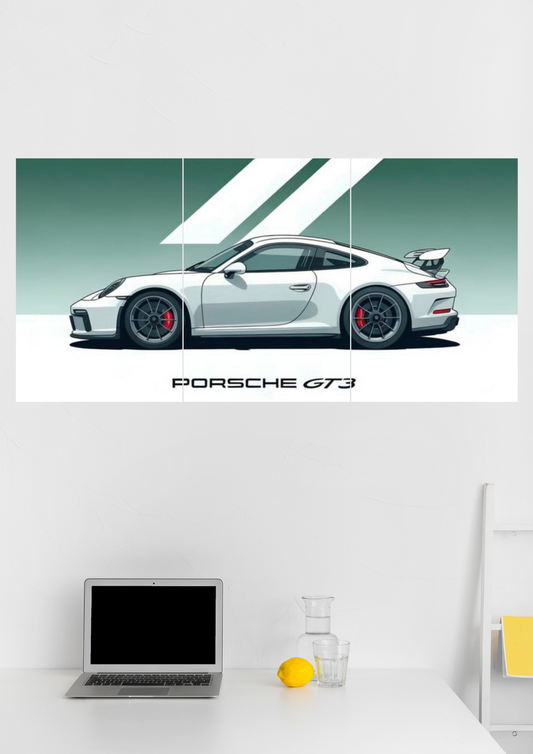 Porsche 911 GT3 Split Poster