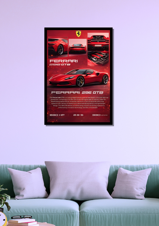 Ferrari 296 GTB Photo Frame