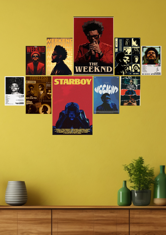 Weeknd Collage Set poster
