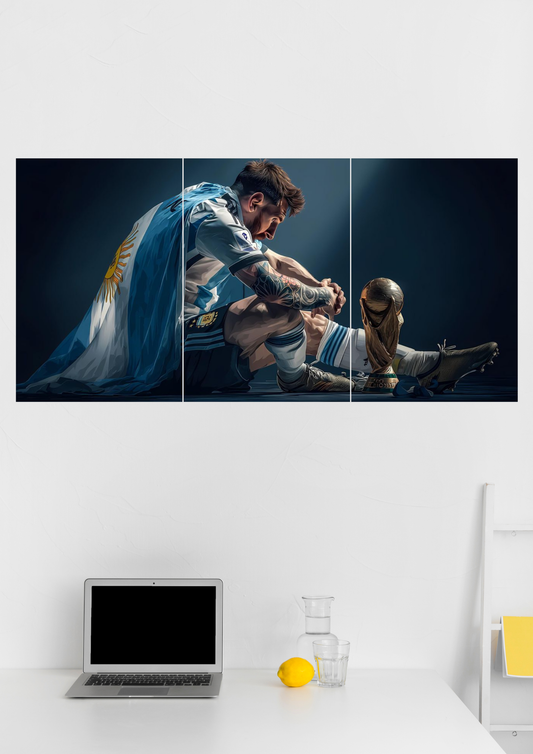 Messi Split Poster