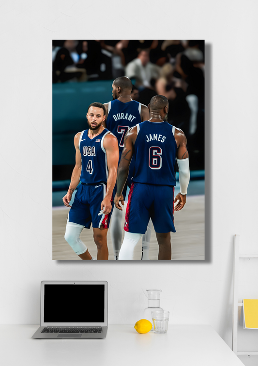 NBA stars USA Basketball Sport Poster