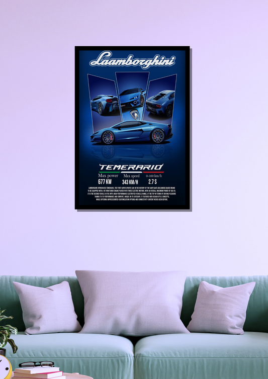 Lamborghini Temerario Photo Frame