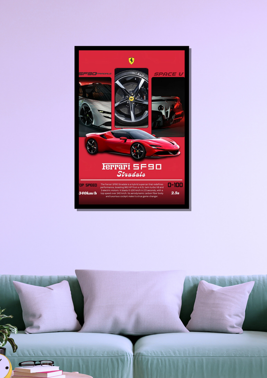 Ferrari SF90 Photo Frame
