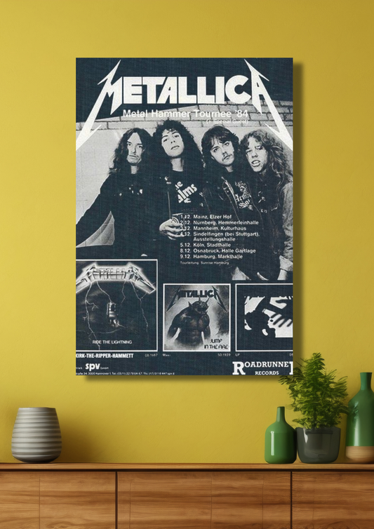 Metallica's 1984 "Metal Hammer Tournee"