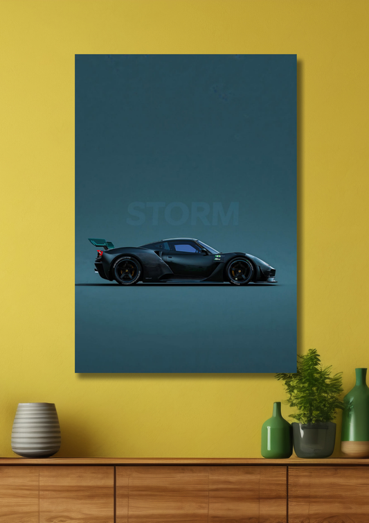 Rossa LM GT Car Poster