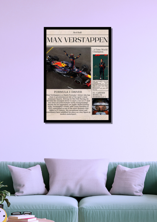 Max Verstappen F1 Photo Frame