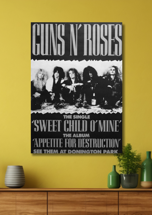Guns N' Roses music poster