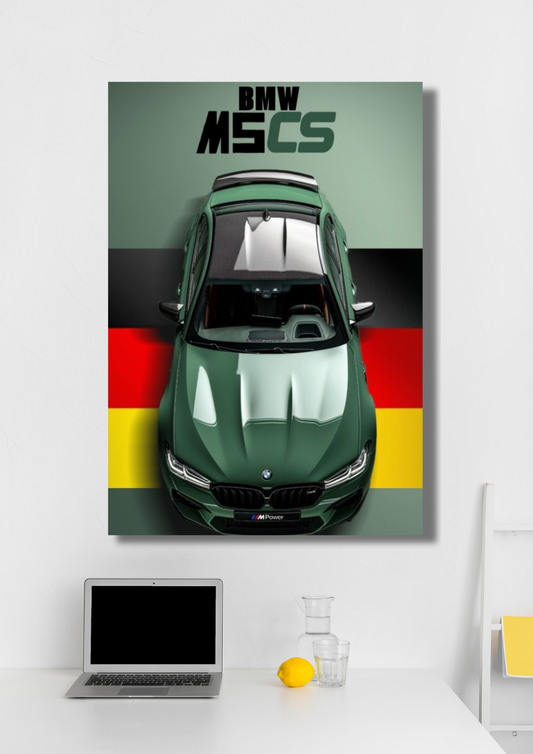 BMW M5 CS Car Poster