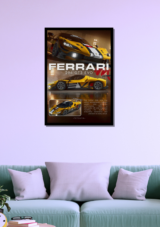 Ferrari 296 GT3 Photo Frame