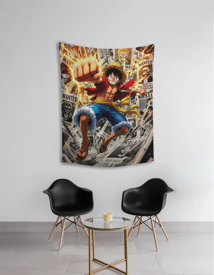 Luffy One Piece Premium Wall Flag (Tapestry)