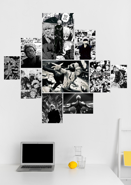The Jujutsu Kaisen Manga Noir Collage Set poster
