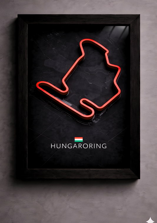 Hungaroring 3D Printed F1 Circuit Track Frame