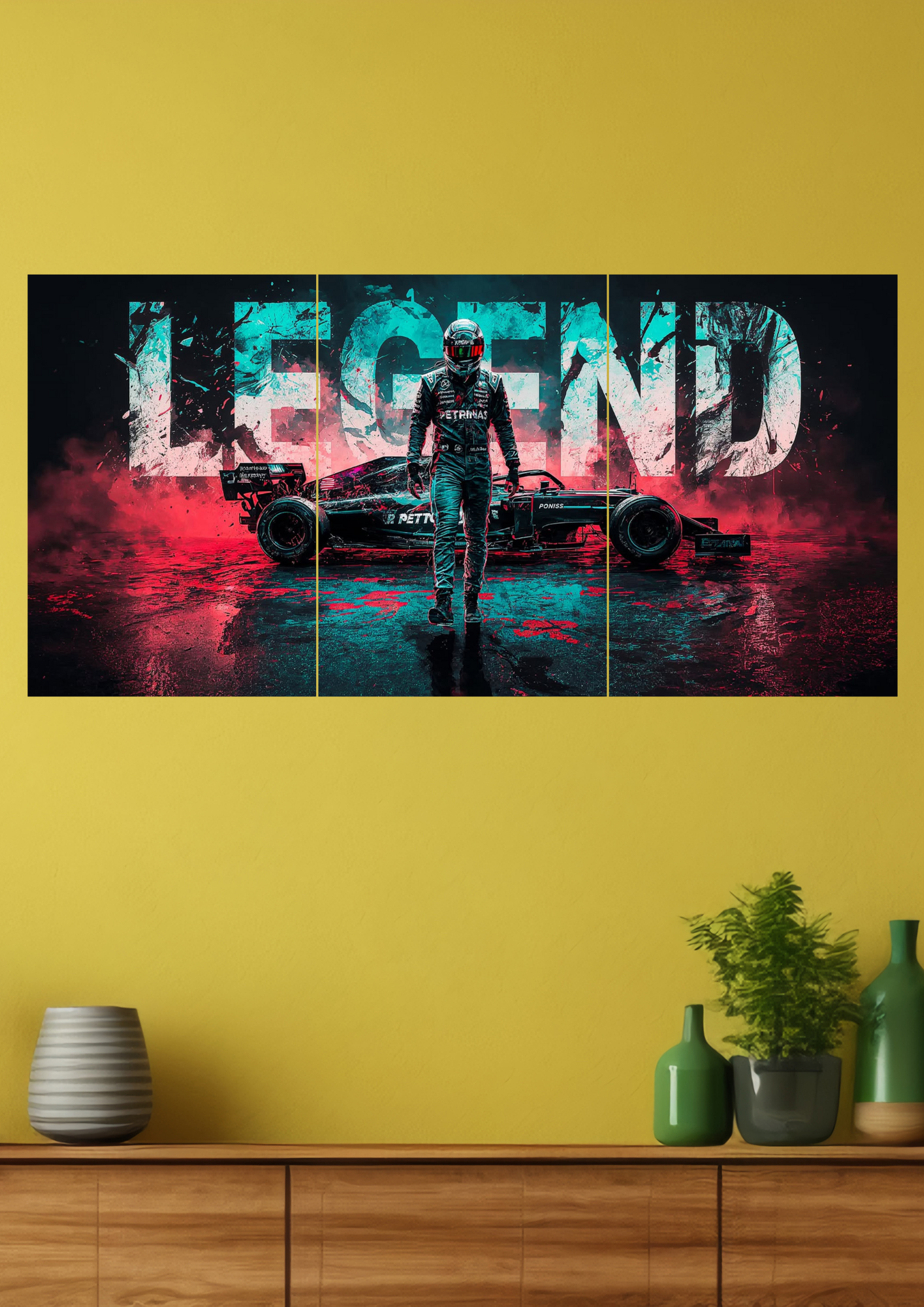 Mercedes-AMG Lewis Hamilton Formula 1 Split Poster
