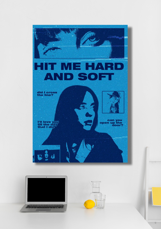 Billie Eilish's album Hit Me Hard and Soft music poster