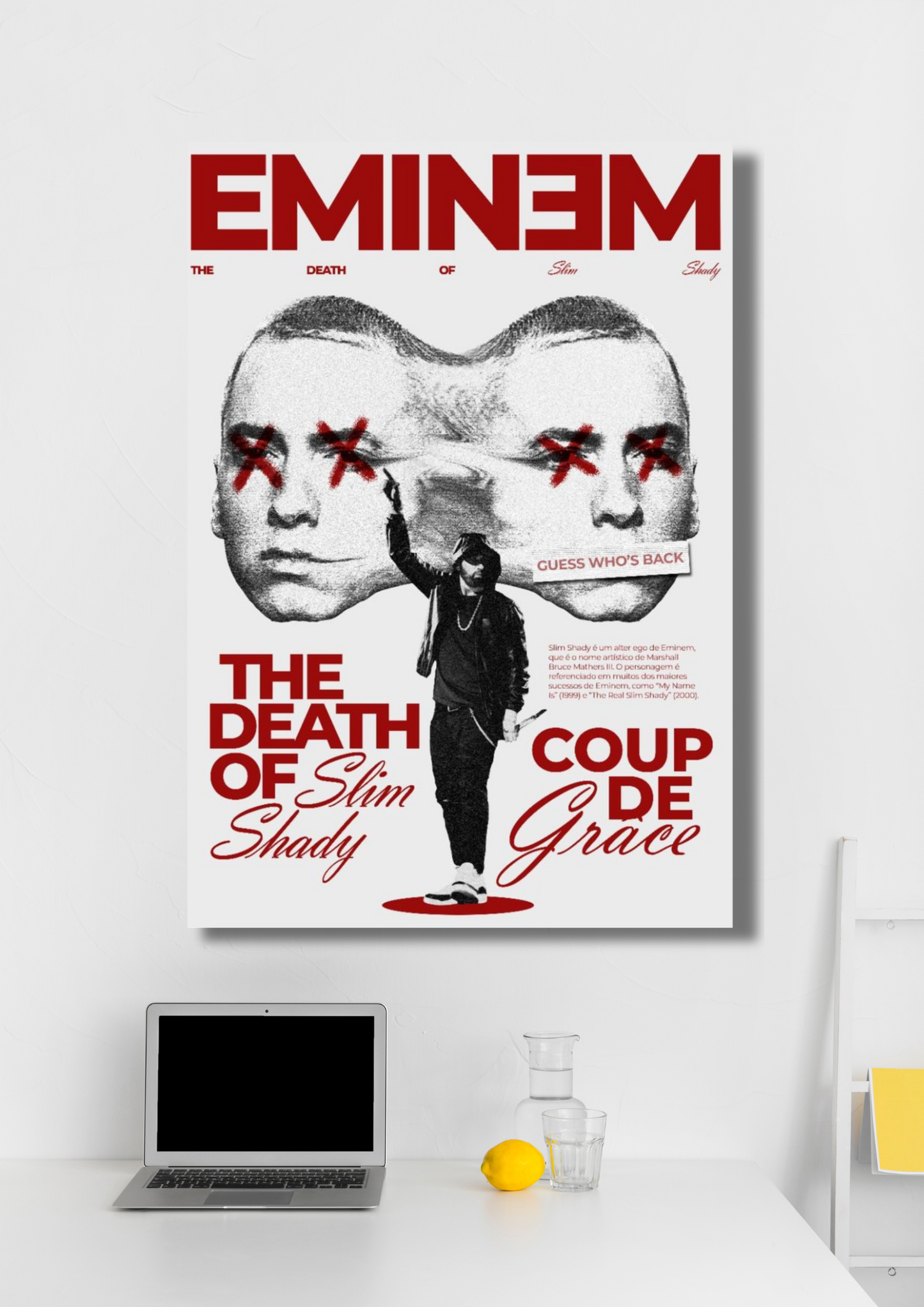 Eminem The Death of Slim Shady music poster