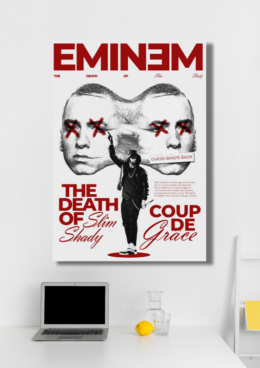 Eminem The Death of Slim Shady music poster