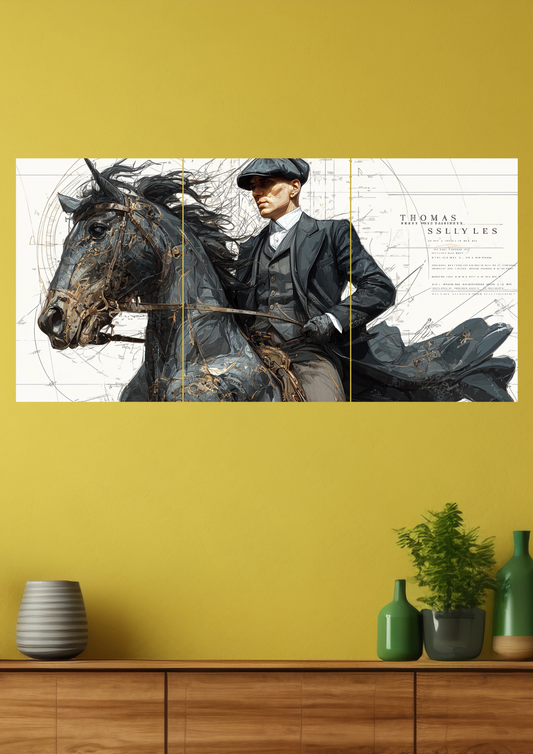 Thomas Shelby Peaky Blinders Split Poster