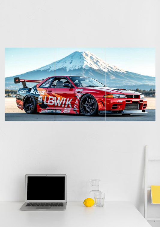 Nissan Skyline GT-R Split Poster