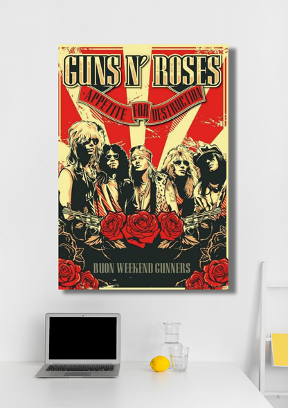Guns N' Roses music poster