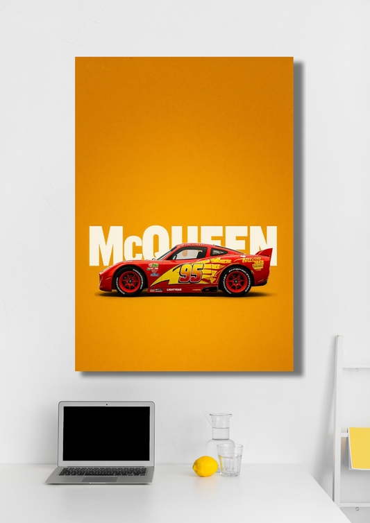 Lightning McQueen Car Poster