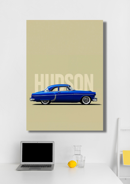 Hudson Hornet Car Poster