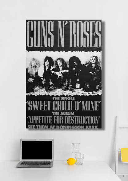 Guns N' Roses music poster