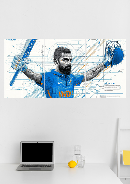 Virat Kohli Split Poster
