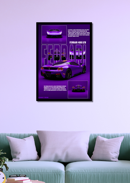 Ferrari 488 GTB Photo Frame