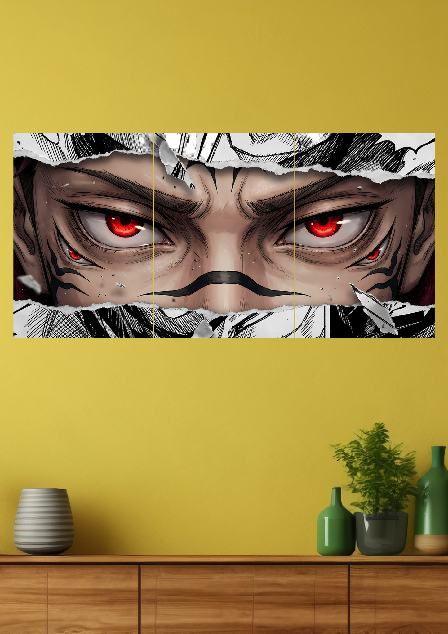 Sukuna Jujutsu Kaisen Split Poster