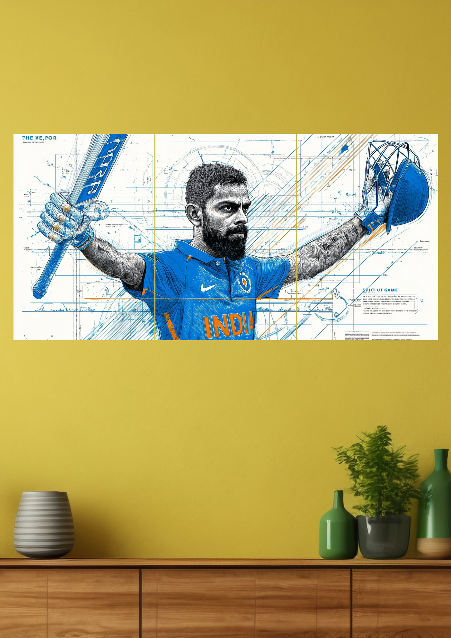 Virat Kohli Split Poster