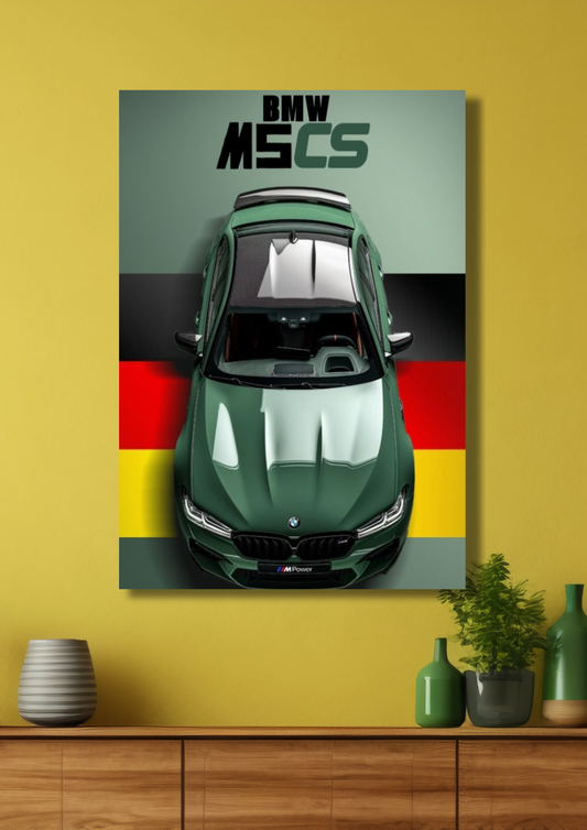 BMW M5 CS Car Poster