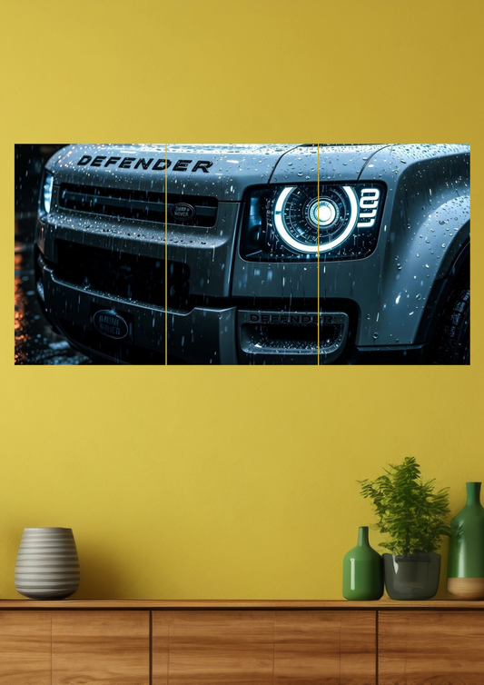Land Rover Defender split poster