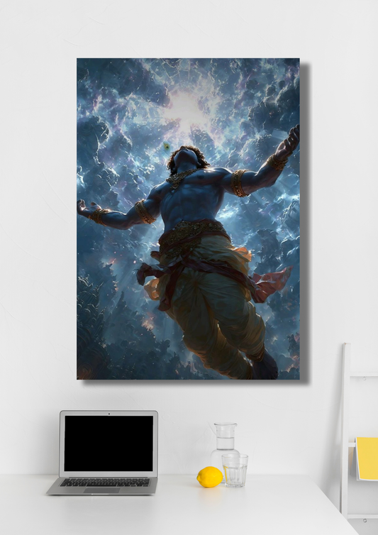 Lord Krishna Devotional Poster