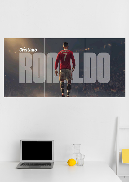 Cristiano Ronaldo CR7 Split Poster