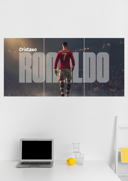 Cristiano Ronaldo CR7 Split Poster