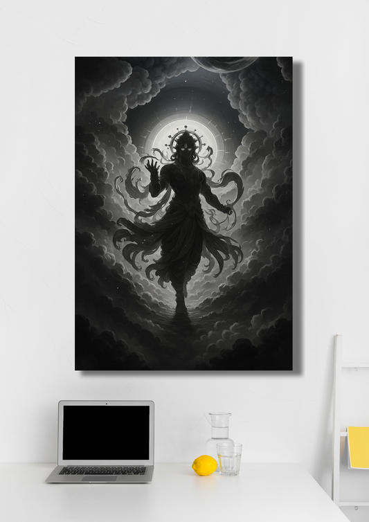 Lord Krishna Devotional Poster