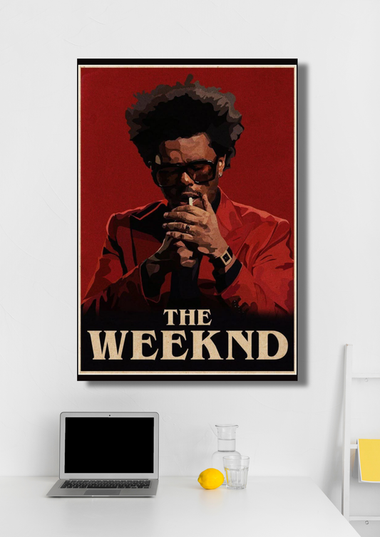 The Weeknd music poster