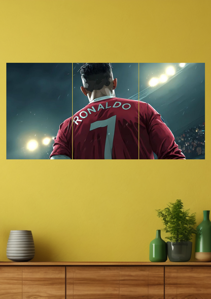 Cristiano Ronaldo CR7 Split Poster
