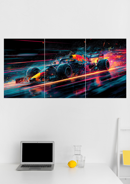 Red Bull Formula 1 Split Poster
