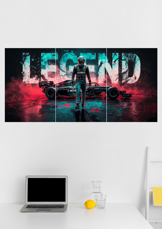 Mercedes-AMG Lewis Hamilton Formula 1 Split Poster