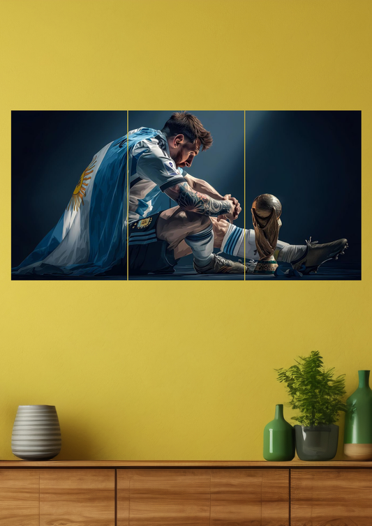 Messi Split Poster