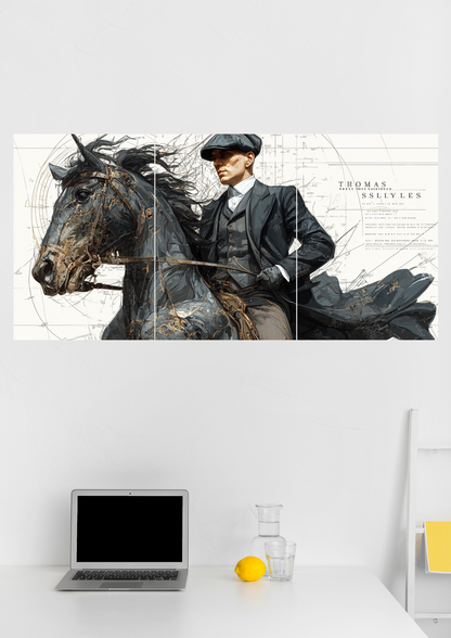 Thomas Shelby Peaky Blinders Split Poster