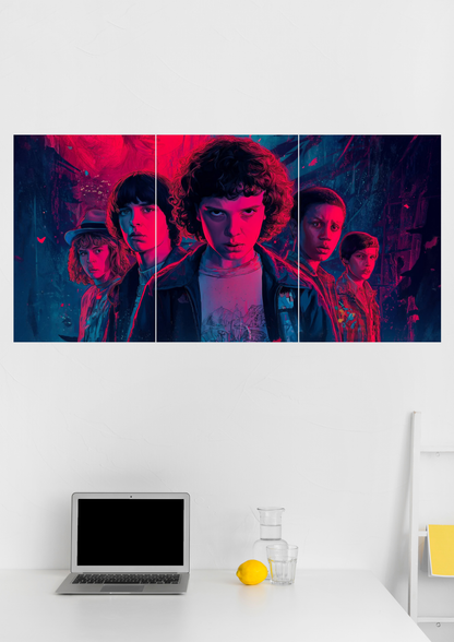 Stranger Things Split Poster