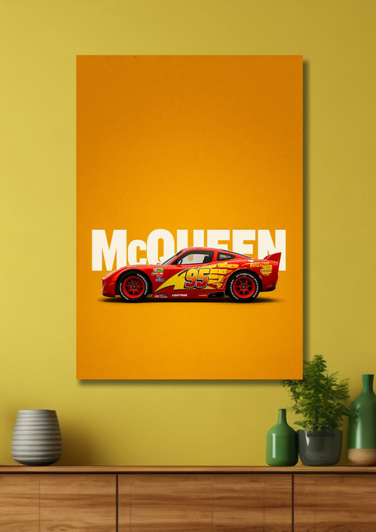 Lightning McQueen Car Poster