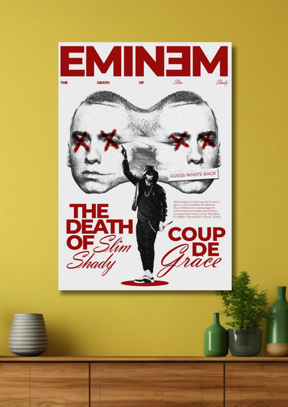 Eminem The Death of Slim Shady music poster