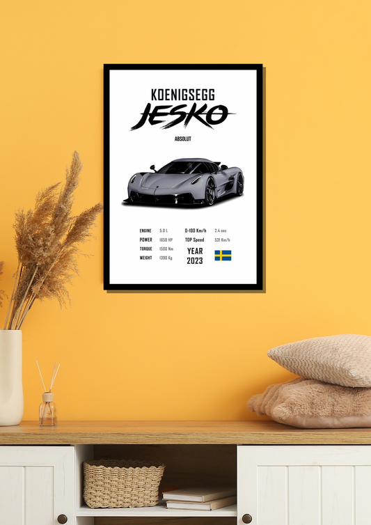 Koenigsegg Jesko Photo Frame