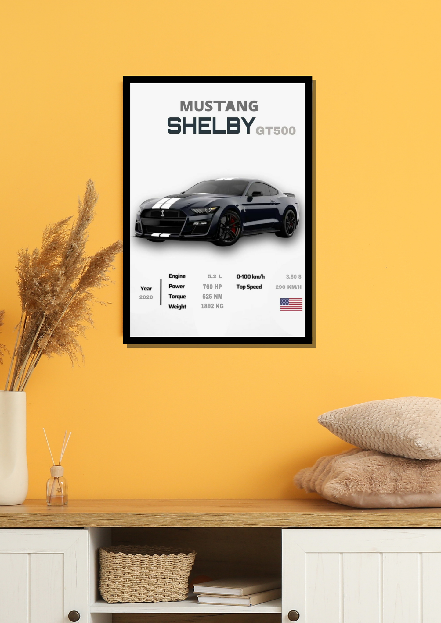 Mustang Shelby Photo Frame
