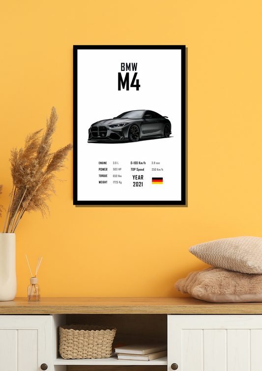 BMW M4 Photo Frame