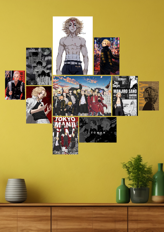 Tokyo Revengers collage set poster
